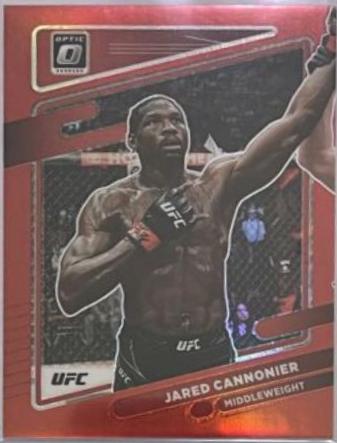 Jared Cannonier 2022 Panini Donruss Optic UFC Base #26 Red