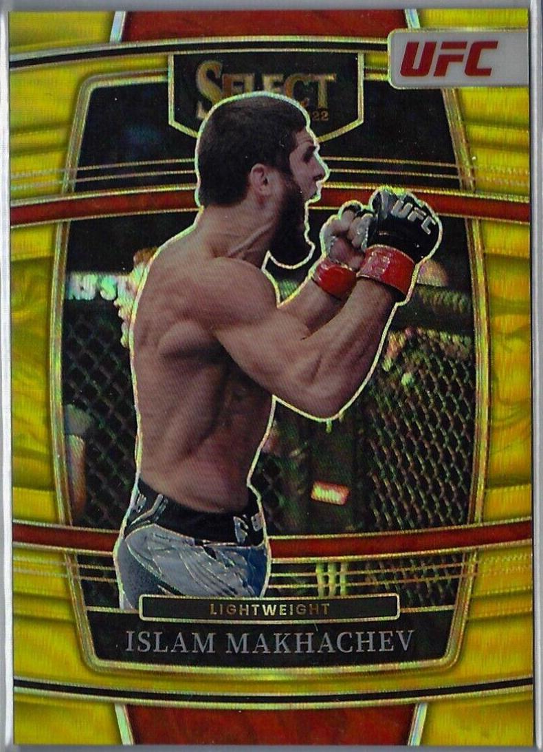 Islam Makhachev 2022 Panini Select UFC Concourse #29 Gold