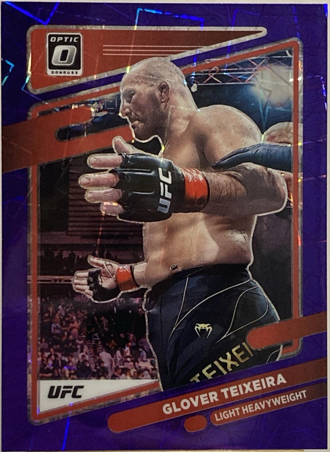 Glover Teixeira 2022 Panini Donruss Optic UFC Base #66 Purple Velocity