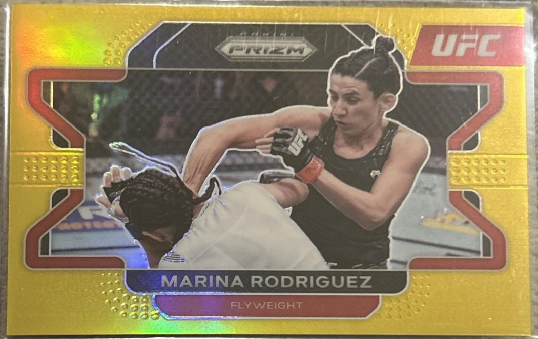 Marina Rodriguez 2022 Panini Prizm UFC Base #46 Gold