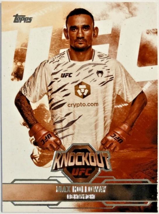 Max Holloway 2025 Topps Knockout UFC Base #56 Sepia