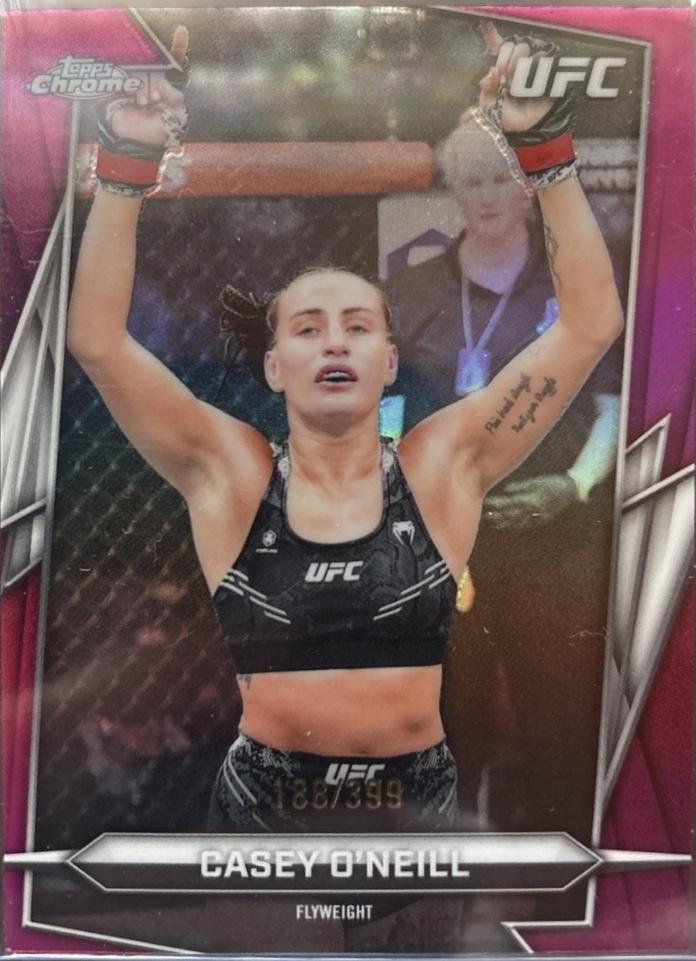 Casey O'Neill 2026 Topps Chrome UFC Base #81 Magenta Refractor