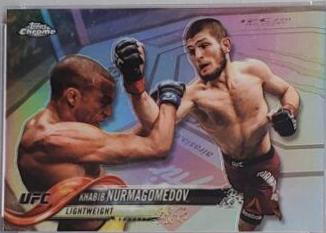 Khabib Nurmagomedov 2018 Topps Chrome UFC Base #15 Refractor