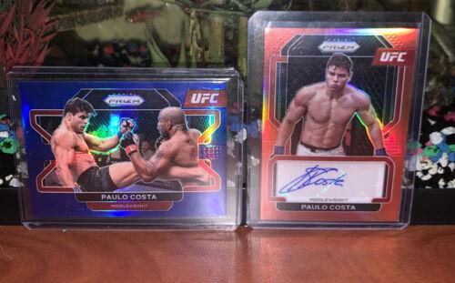 Paulo Costa 2022 Panini Prizm UFC Signatures #6 Blue