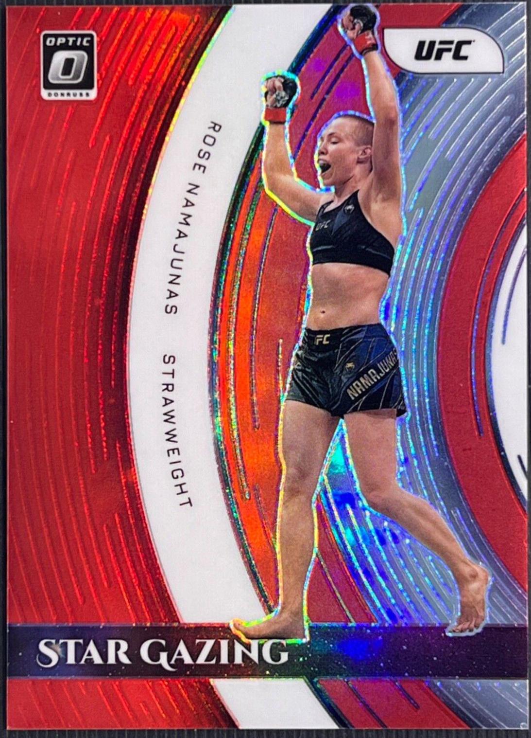 Rose Namajunas 2022 Panini Donruss Optic UFC Star Gazing #25 Red