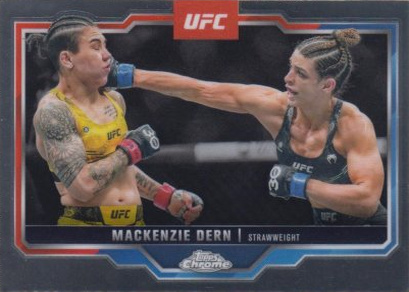 Mackenzie Dern 2025 Topps Chrome UFC Base #183 Red RayWave