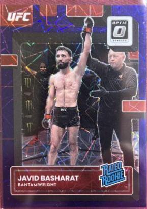 Javid Basharat 2023 Panini Donruss Optic UFC Base #126 Purple Velocity