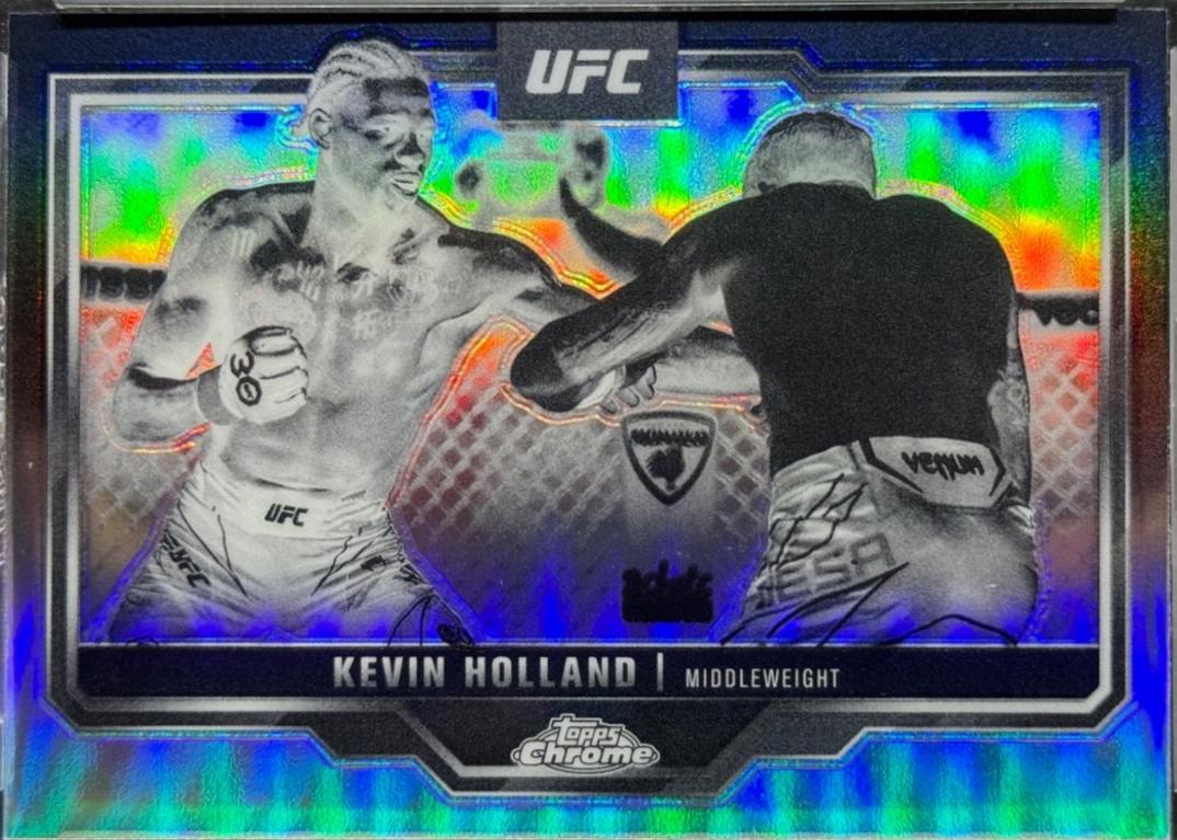 Kevin Holland 2025 Topps Chrome UFC Base #110 Negative Refractor