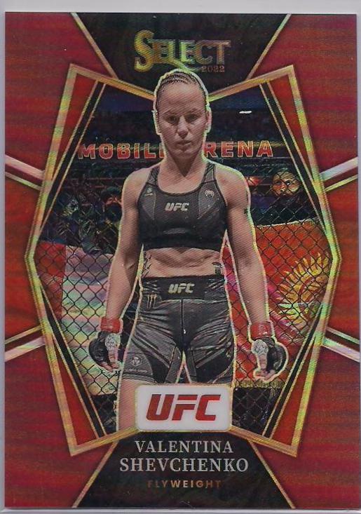 Valentina Shevchenko 2022 Panini Select UFC Premier Level #163 Maroon