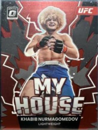 Khabib Nurmagomedov 2023 Panini Donruss Optic UFC My House #2 Red