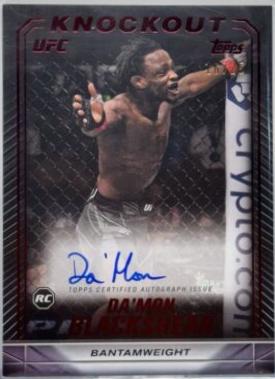 Da'Mon Blackshear 2024 Topps Knockout UFC Knockout Autographs #KNA-DBR Red