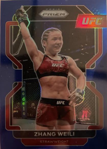Zhang Weili 2022 Panini Prizm UFC Base #122 Blue