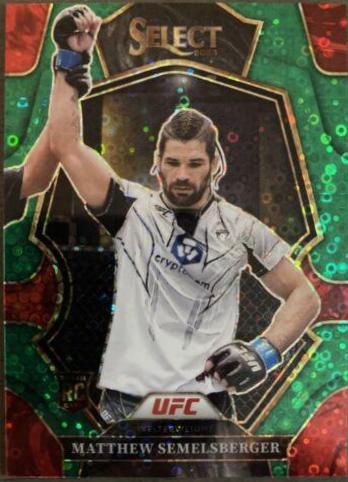 Matthew Semelsberger 2023 Panini Select UFC Premier Level #127 Green Disco