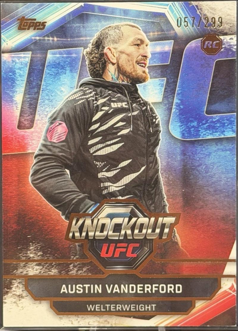 Austin Vanderford 2026 Topps Knockout UFC Base #81 Bronze