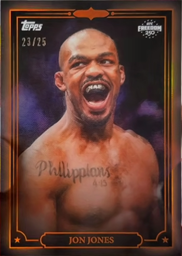Jon Jones 2026 Topps UFC Freedom 250 UFC Dollar #UD-29 Red