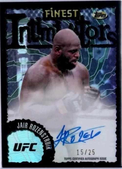 Jairzinho Rozenstruik 2024 Topps Finest UFC Intimidators Autographs #IA-JRK Black Refractor