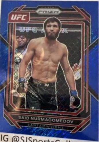 Said Nurmagomedov 2023 Panini Prizm UFC Base #104 Blue Shimmer