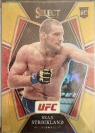 Sean Strickland 2022 Panini Select UFC Mezzanine #340 Gold