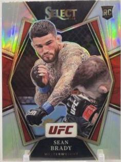 Sean Brady 2022 Panini Select UFC Premier Level #137 Silver