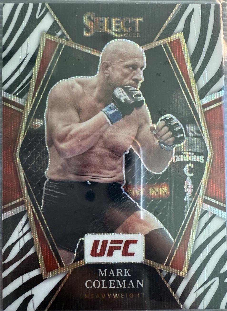 Mark Coleman 2022 Panini Select UFC Premier Level #178 Zebra