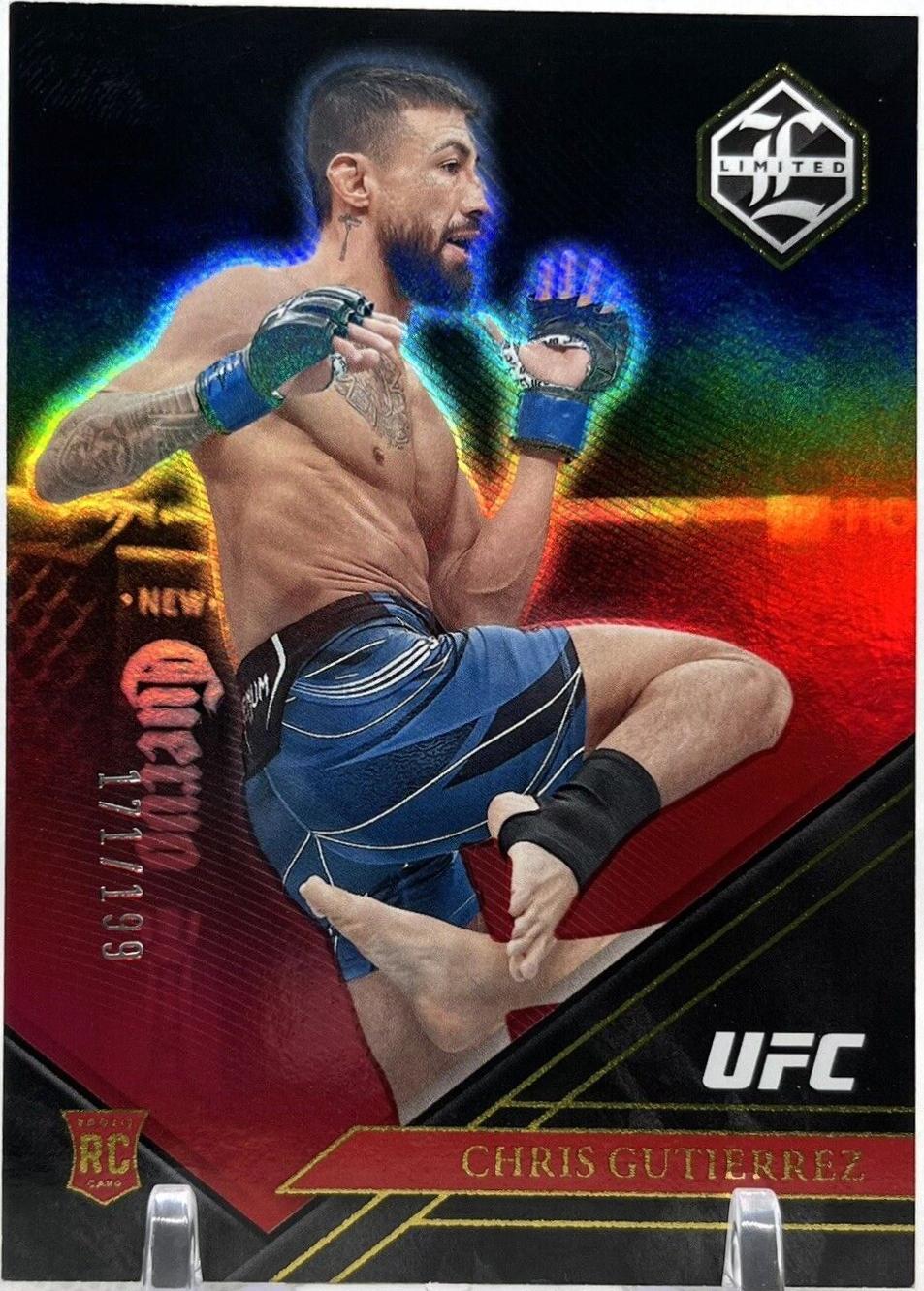 Chris Gutierrez 2023 Panini Chronicles UFC Base Limited #205 Red