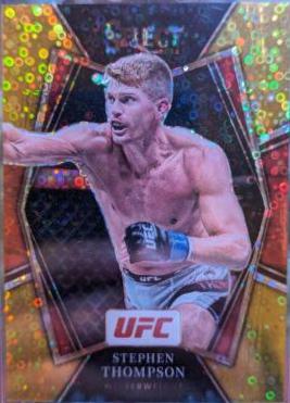 Stephen Thompson 2022 Panini Select UFC Premier Level #182 Gold Disco