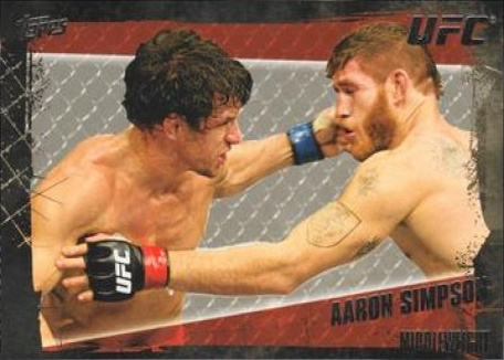Aaron Simpson 2010 Topps UFC Base #91 Gold