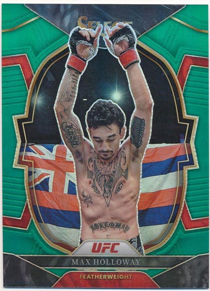 Max Holloway 2023 Panini Select UFC Concourse #85 Green