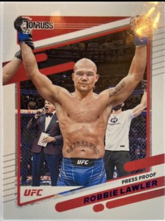 Robbie Lawler 2022 Panini Donruss UFC Base #18 Press Proof Purple