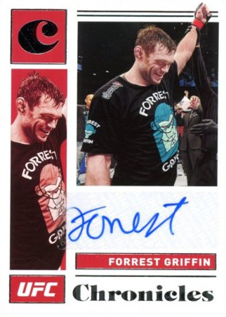 Forrest Griffin 2021 Panini Chronicles UFC Chronicles Signatures #9 Red