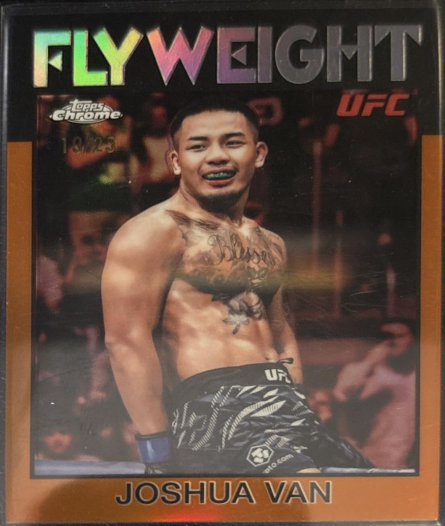 Joshua Van 2026 Topps Chrome UFC 1986 Topps #86-4 Orange Refractor