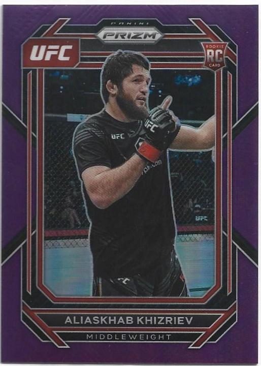 Aliaskhab Khizriev 2023 Panini Prizm UFC Base #141 Purple