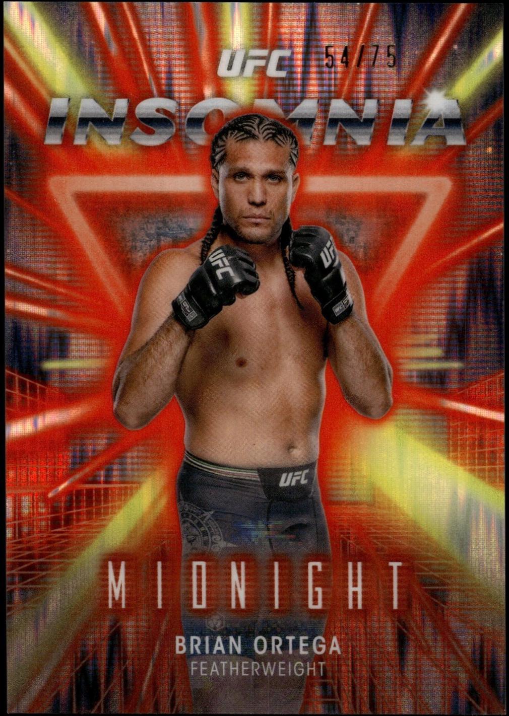 Brian Ortega 2025 Topps Midnight UFC Insomnia #IN-16 Dusk