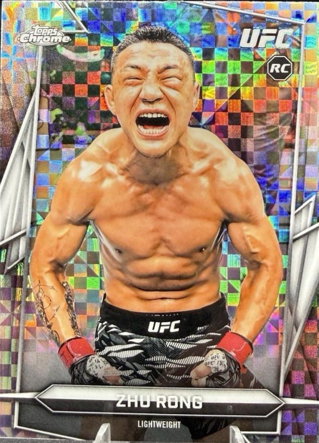 Zhu Rong 2026 Topps Chrome UFC Base #172 X-fractor