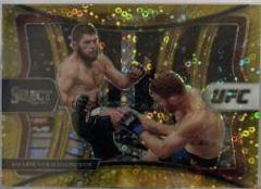 Khabib Nurmagomedov 2021 Panini Select UFC Premier Level #161 Gold Disco