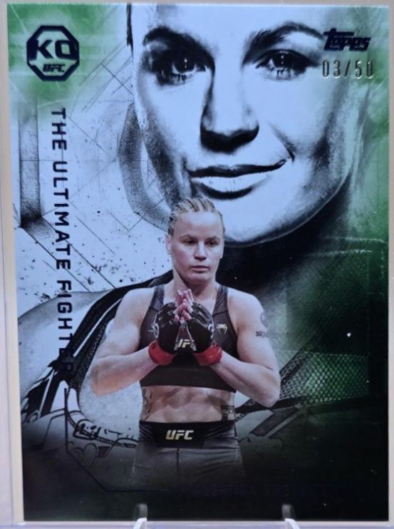 Valentina Shevchenko 2025 Topps Knockout UFC The Ultimate Fighter #UF-10 Blue