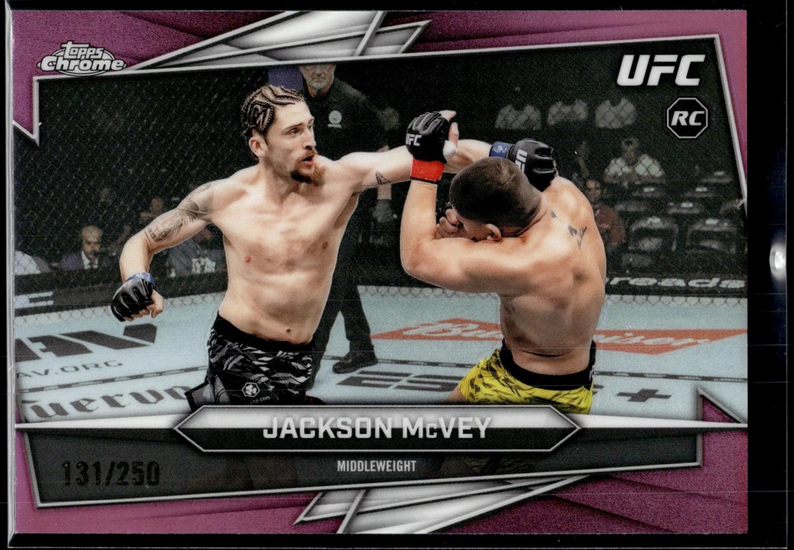 Jackson McVey 2026 Topps Chrome UFC Base #133 Pink Refractor