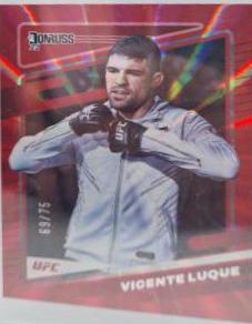 Vicente Luque 2022 Panini Donruss UFC Base #50 Laser