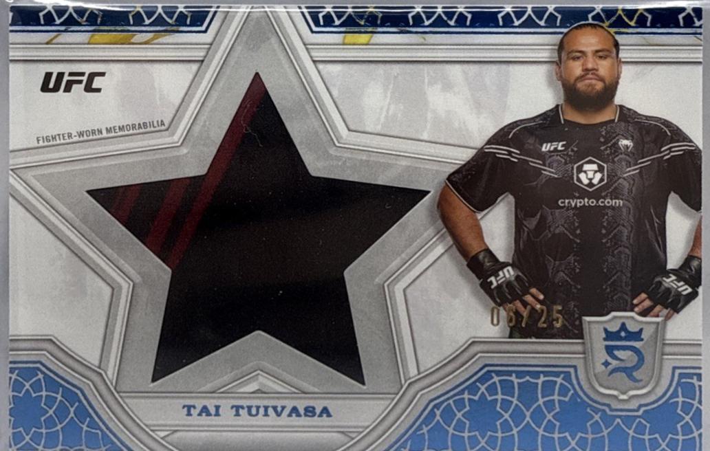 Tai Tuivasa 2024 Topps Royalty UFC Star Relics #SRR-17 Blue