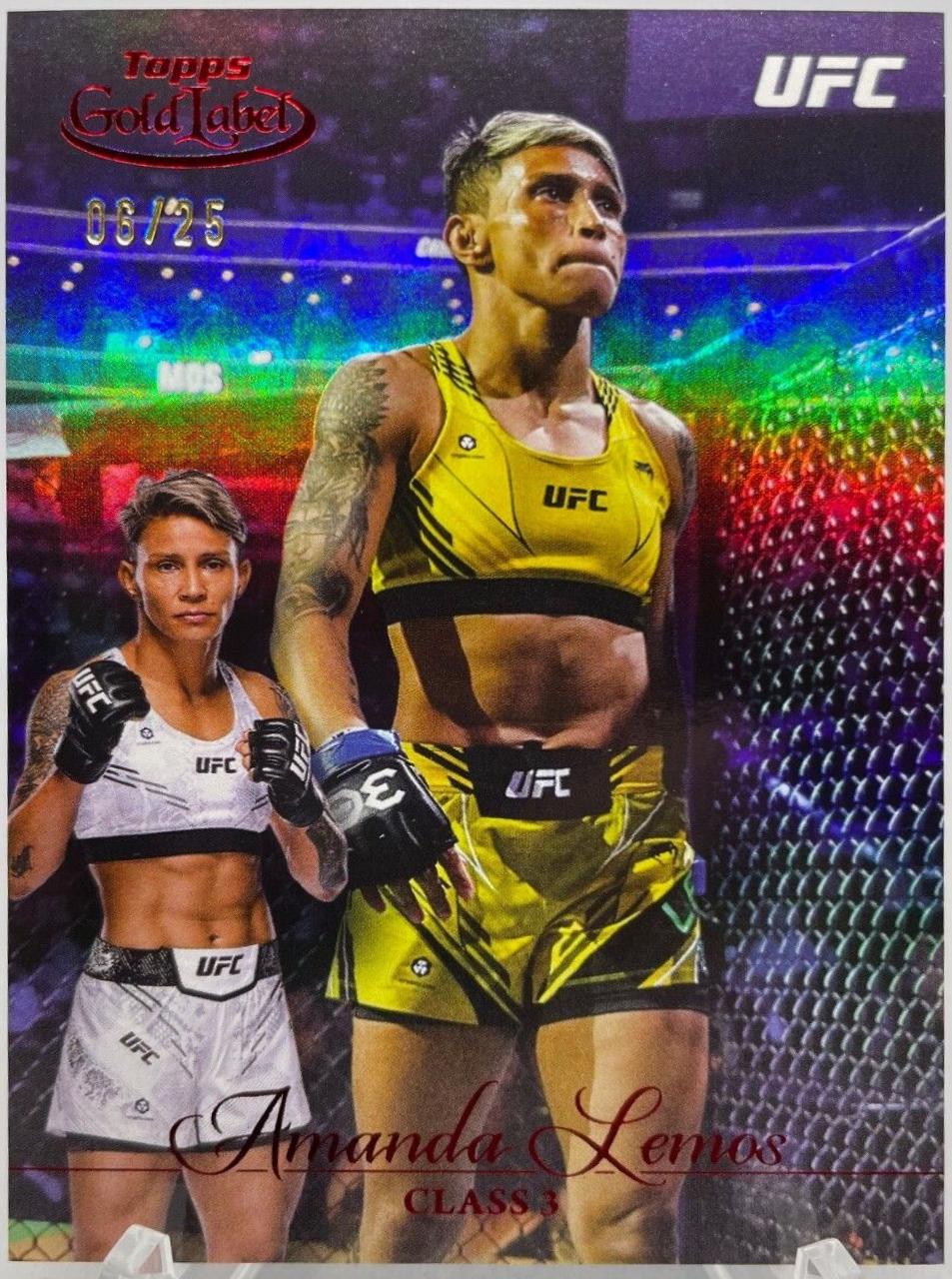 Amanda Lemos 2024 Topps Gold Label UFC Base Class III #14 Red