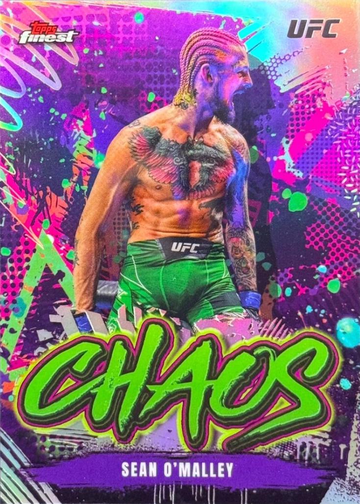 Sean O'Malley 2024 Topps Finest UFC Chaos #CHA-21 Refractor