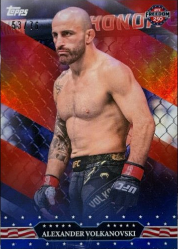 Alexander Volkanovski 2026 Topps UFC Freedom 250 Base #5 Black