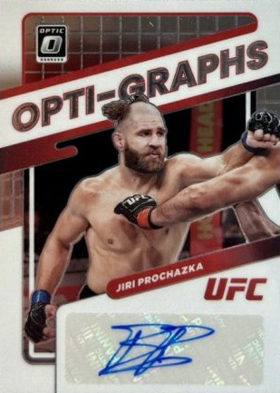 Jiri Prochazka 2022 Panini Donruss Optic UFC Opti-Graphs #25 Purple Stars FOTL