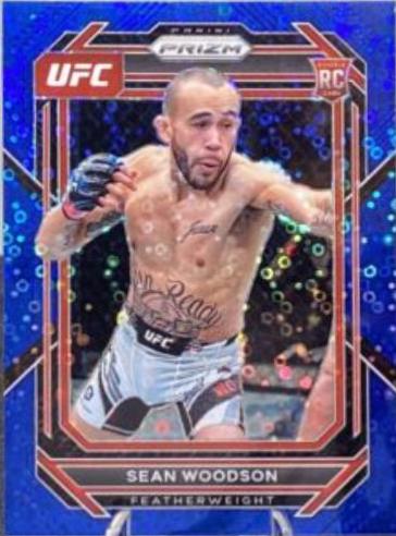 Sean Woodson 2023 Panini Prizm Under Card UFC Base #166 Blue