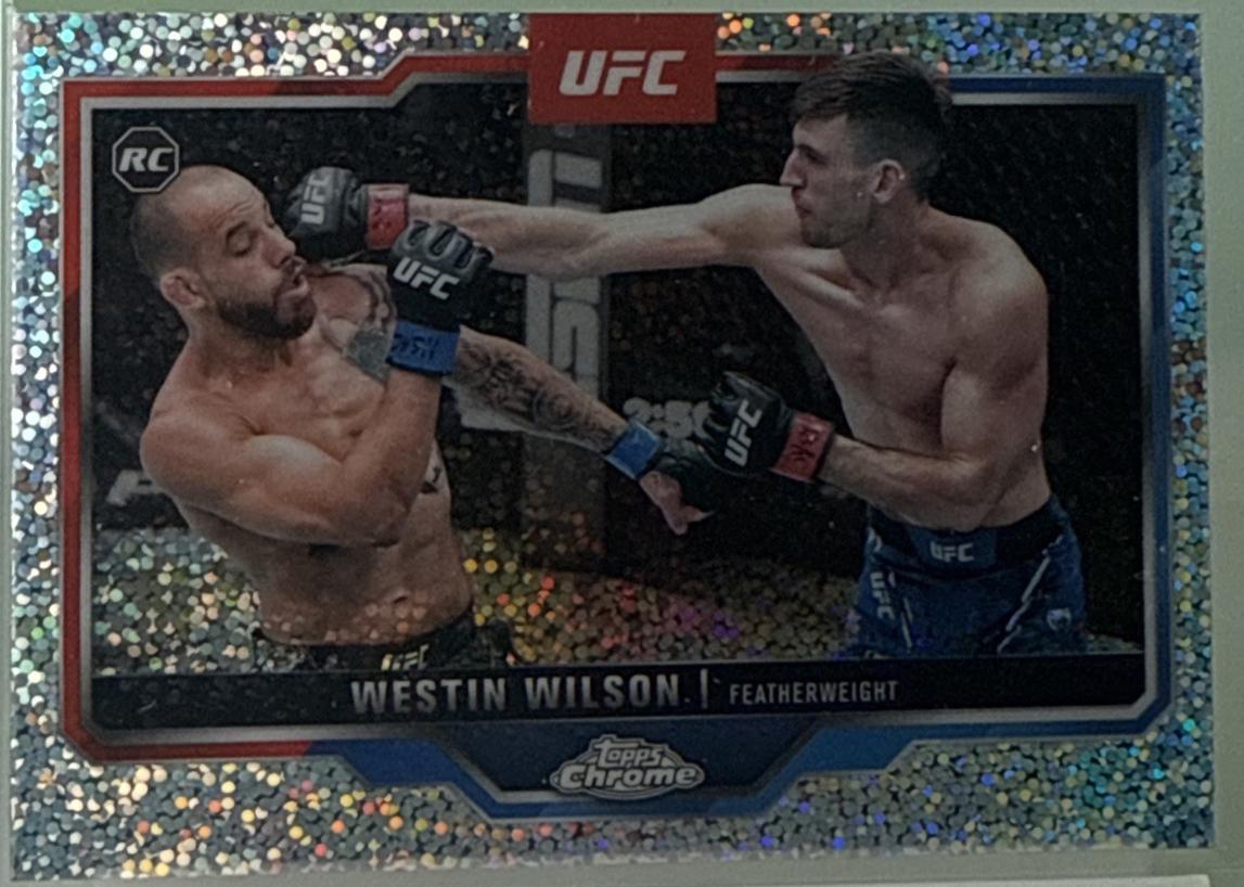 Westin Wilson 2025 Topps Chrome UFC Base #108 Speckle Refractor