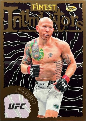 Josh Emmett 2024 Topps Finest UFC Intimidators #INT-9 Black Refractor
