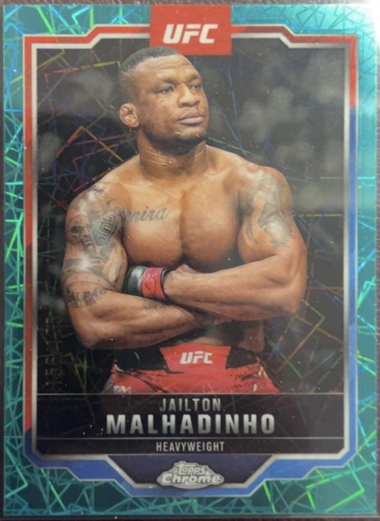 Jailton Almeida 2025 Topps Chrome UFC Base #112 Teal Lazer Refractor