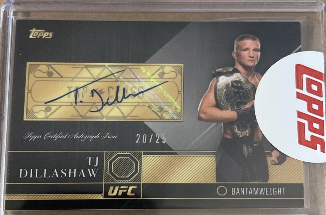 TJ Dillashaw 2016 Topps UFC Top of the Class Top of the Class Autographs #TCA-TD Silver