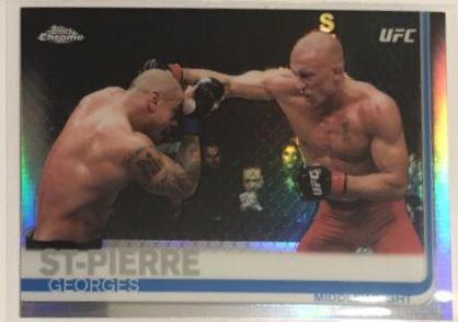 Georges St-Pierre 2019 Topps Chrome UFC Base #5 Refractor