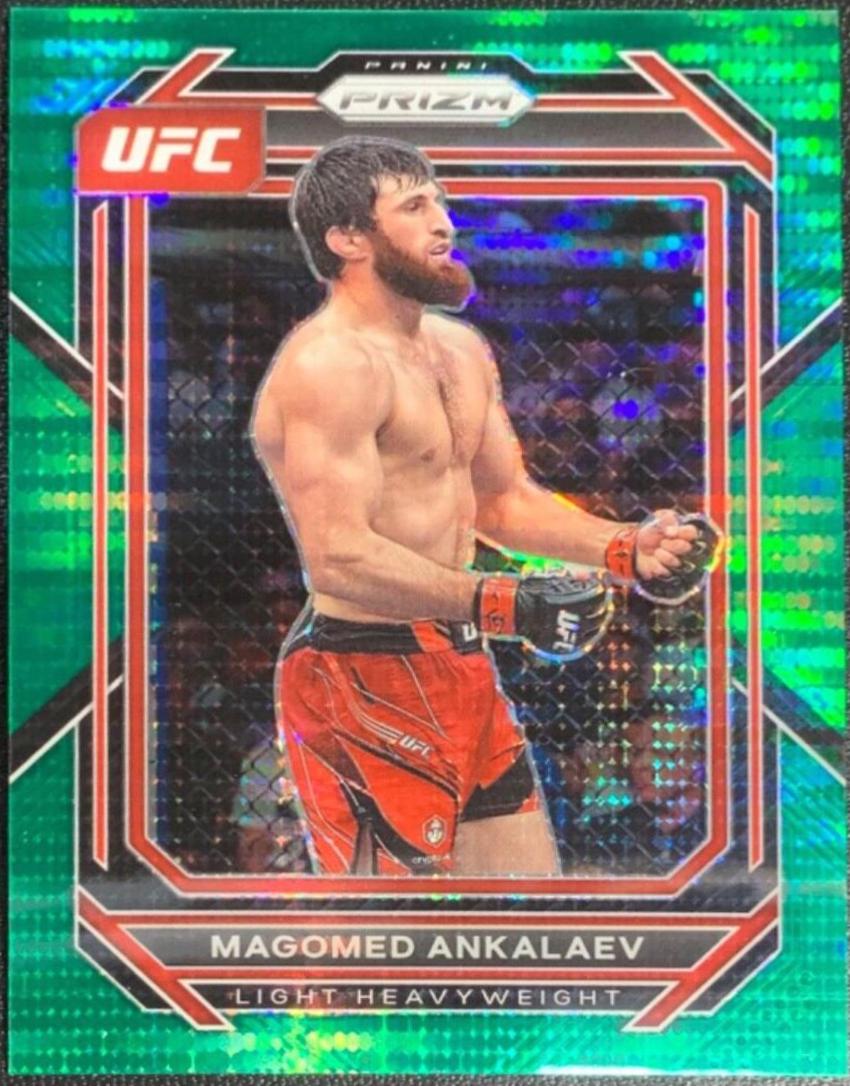 Magomed Ankalaev 2023 Panini Prizm UFC Base #190 Green Pulsar